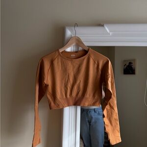 AYBL Cropped Sweatshirt in Burnt Orange